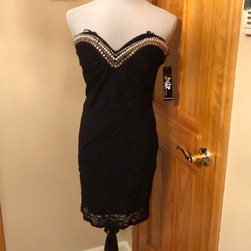 New w tags. Nordstrom juniors black lace dress